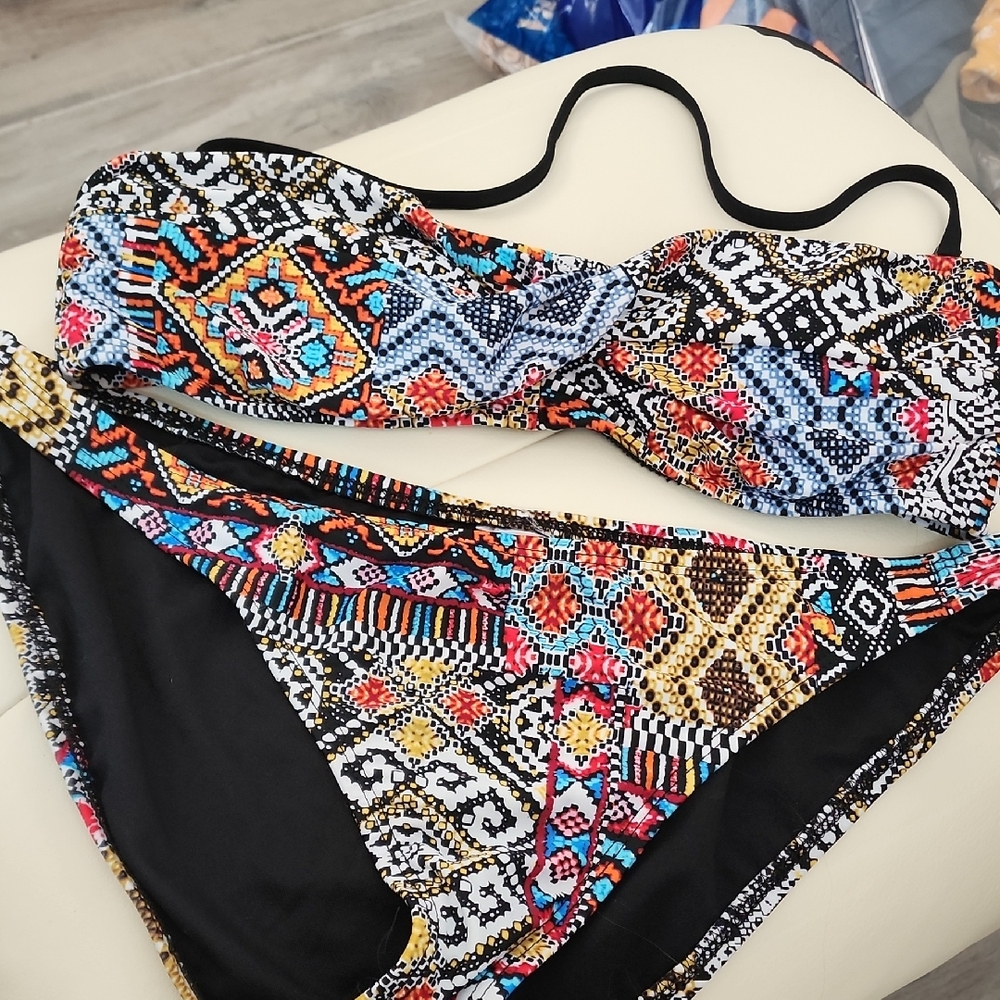 Mossimo Supply Co. Multicolor Bikini Set szM